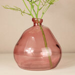 Стеклянная ваза Adagio 19 см розовая