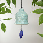 Садовое украшение Колокольчик Адениум 10 см голубой