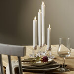 Набор столовых LED свечей с имитацией пламени Flamme 4 шт, 16-28 см