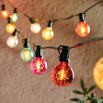Гирлянда из лампочек Light Mood 6 м, 20 теплых белых LED ламп, черный ПВХ, коннектор, IP44