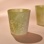 Подсвечник для чайной свечи Линда 8 см светло-зеленый, стекло