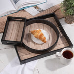 Набор деревянных подносов Robbiani 23-40 см, 3 шт