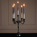 Канделябр на 5 свечей Порта-Салво 40 см черный