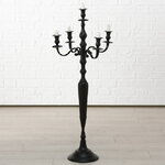 Подсвечник-канделябр на 5 свечей Victoria 105 см черный