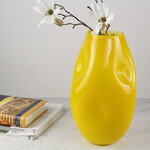 Декоративная ваза Альбиора 29 см желтая