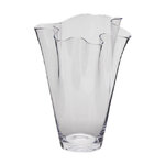 Декоративная ваза Via Drappo 22 см прозрачная