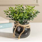 Искусственный цветок в горшке Буксус Компакта 15 см