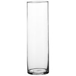 Стеклянная ваза-цилиндр Астер 30 см