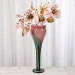 Декоративная ваза Albigono 45 см розово-зеленая