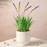Искусственный цветок в горшке Лаванда Лоддон Блю 23 см