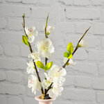 Искусственный букет Цветущая белая вишня Аморель 25 см