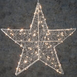 Светодиодное украшение Звезда Герэль 58*8 см, 120 теплых белых LED ламп, IP44