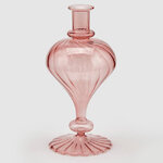 Стеклянная ваза Monofiore 30 см нежно-розовая