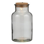 Стеклянная ваза для флорариума и композиций Монтгомери 26 см с подсветкой, на батарейках