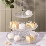 Фруктовница Salisbury трехъярусная 35 см, стекло