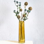 Ваза для цветов Ксандра Сингл 24 см янтарная