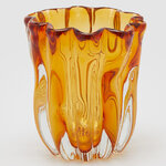 Стеклянная ваза Ambre Lumineuse 17 см