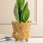 Декоративная ваза-кашпо Пианта Феличе 17 см песочная