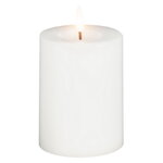 Светодиодная свеча с имитацией пламени Facile 10 см, белая, таймер, на батарейках