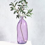 Стеклянная ваза-бутылка Саладеро 35 см лиловая