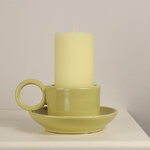 Керамический подсвечник Adelboden 18 см горчичный