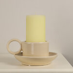 Керамический подсвечник Adelboden 18 см кремовый