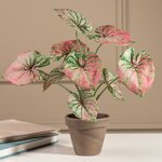 Искусственное растение в горшке Каладиум 28 см