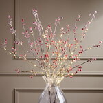 Светящаяся ветка Dartmouth 100 см, 45 теплых белых LED ламп, таймер, на батарейках
