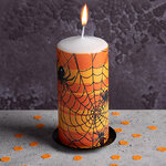 Декоративная свеча Хэллоуин - Паучья вечеринка 13 см