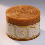 Большая свеча с тремя фитилями Ливорно Рустик 105*150 мм коричневая