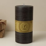Декоративная свеча Ливорно Рустик 205*100 мм черная