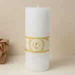 Декоративная свеча Ливорно 255*100 мм белая