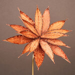 Искусственный цветок Штирия 25 см терракотовый, клипса