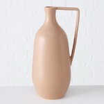 Керамическая ваза Флорино 36 см бежевая