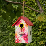 Садовое украшение Скворечник Mondoro 22*15 см красный