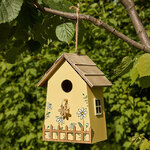 Садовое украшение Скворечник Primavera 22 см желтый