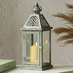 Декоративный подсвечник-фонарь Austin 38 см серый