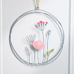 Декоративное панно Фловерис 30 см розовое