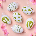 Пасхальные украшения Яйца: Spring Joy 6 см, 6 шт, подвеска 
