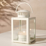 Подсвечник-фонарь Уинкли 10 см белый