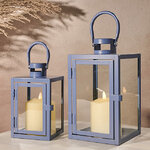 Набор декоративных подсвечников-фонарей Арана 18-24 см, 2 шт