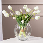 Силиконовые тюльпаны Vanilla Cream 5 шт, 40 см