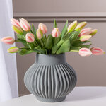 Силиконовые тюльпаны Hidalgo 9 шт, 29 см нежно-розовые