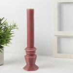 Декоративная свеча Caserta Royale: Velvet Pink 25 см