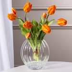 Силиконовые тюльпаны Loving Heart 3 шт, 48 см оранжевые