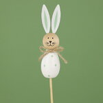 Пасхальное украшение на палочке Кролик Whity 35 см
