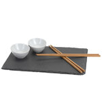 Набор для суши с подносом из сланца, 7 предметов