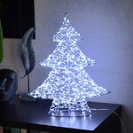 Светодиодная фигура Елка Аноретта 45 см, 700 холодных белых микро LED ламп, IP44