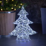 Светодиодная фигура Елка Аноретта 40 см, 500 холодных белых микро LED ламп, IP44