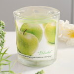 Ароматическая свеча в стакане Яблоко 8 см, 27 часов горения